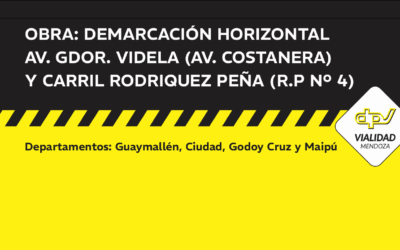 Publicación Pliego Demarcación Horizontal Av. Gdor. Videla Av. Costanera y Carril Rodriguez Peña R.P Nº 4