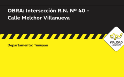 Intersección R.N. Nº 40 – Calle Melchor Villanueva