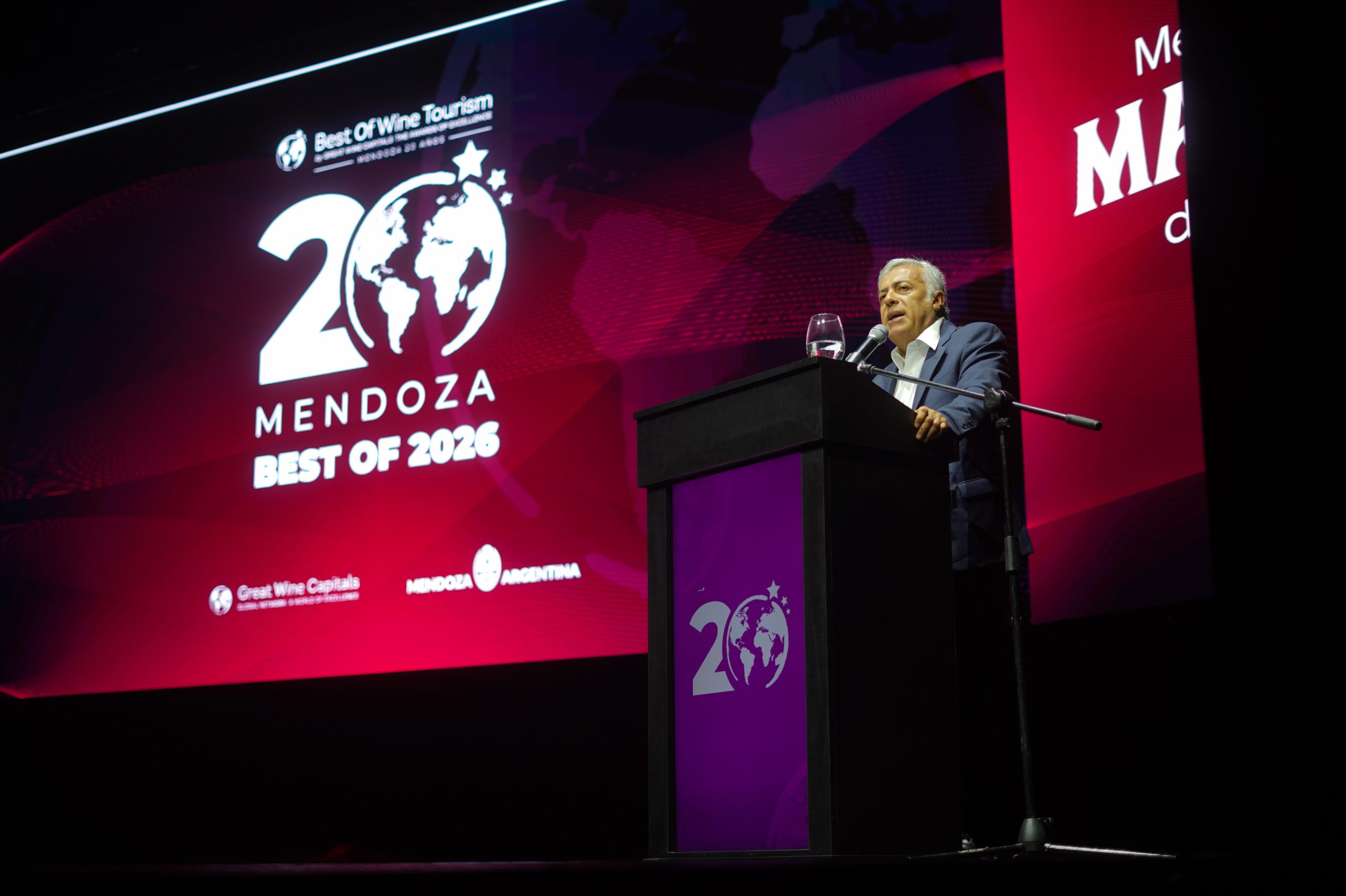 Cornejo destacó el desarrollo del enoturismo en la 20ª edición de los Best of Mendoza’s Wine Tourism