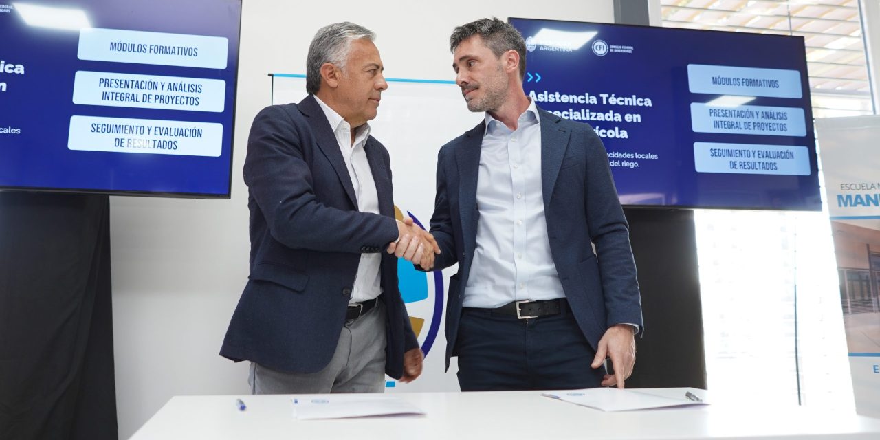 El Gobierno de Mendoza y el CFI presentaron un ambicioso Programa Integral para la eficiencia hídrica y el fortalecimiento productivo