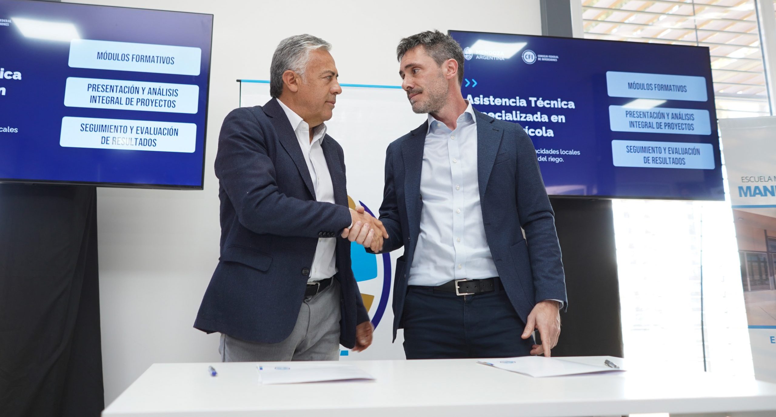 El Gobierno de Mendoza y el CFI presentaron un ambicioso Programa Integral para la eficiencia hídrica y el fortalecimiento productivo