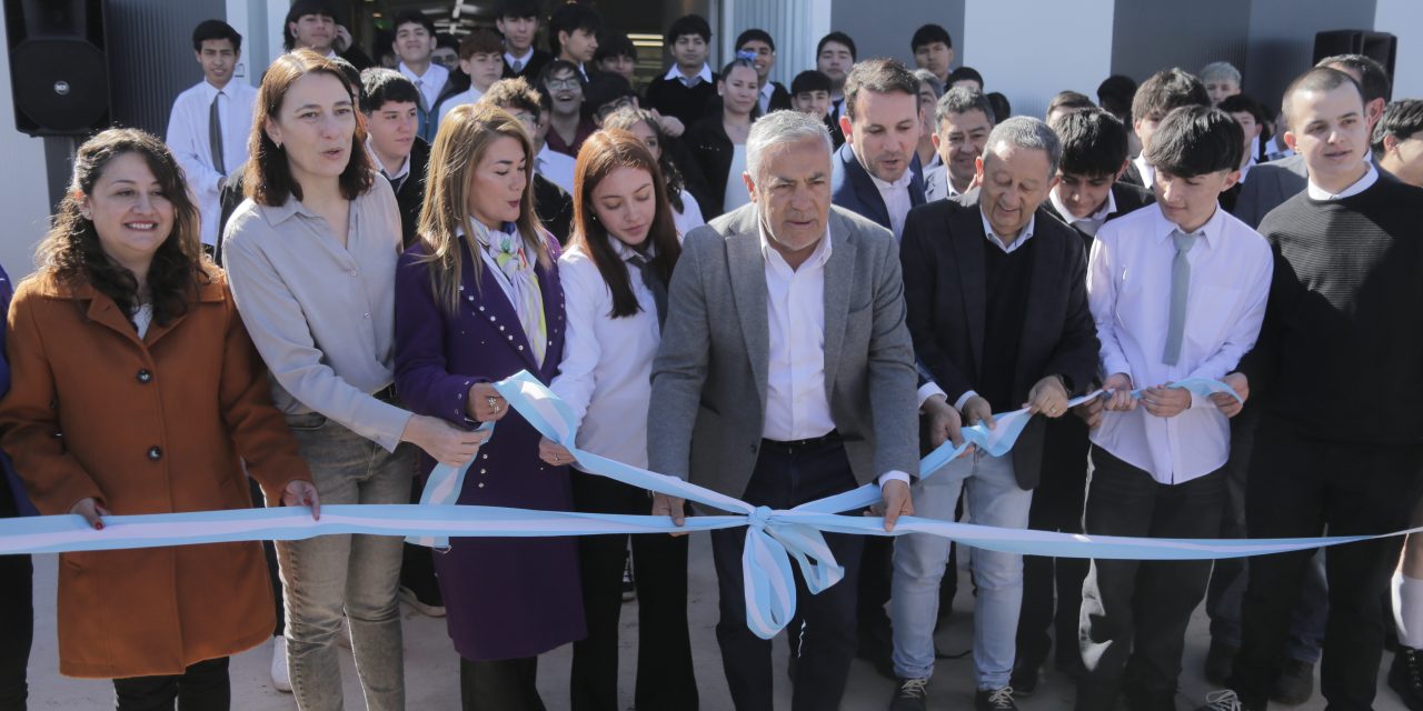 La Escuela Iszaky de Malargüe ya funciona en su edificio modular mientras se construye la sede definitiva