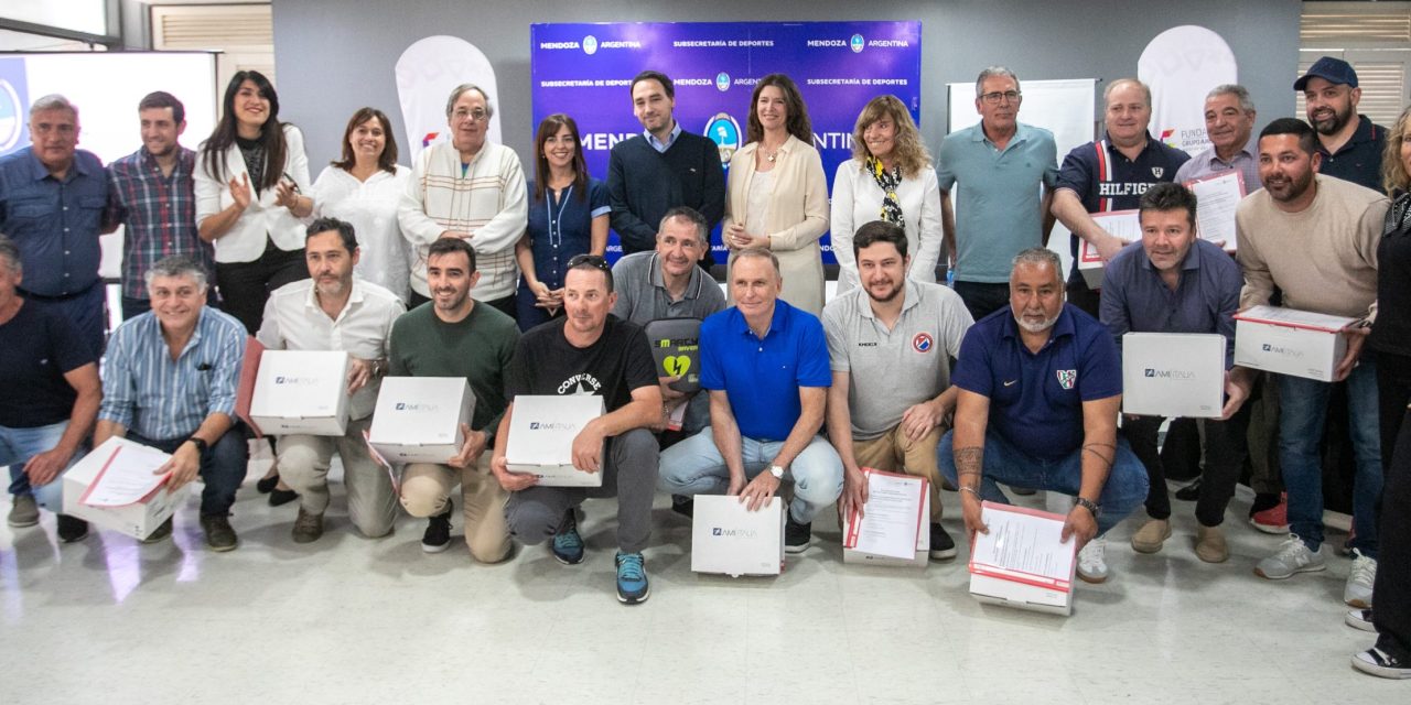 Salud fortalece la Red de Clubes Cardioprotegidos de Mendoza