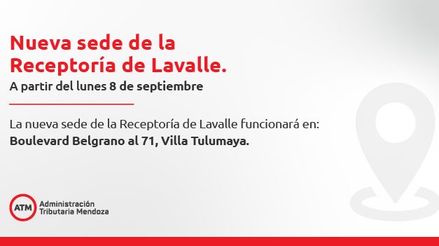 ATM: la Receptoría de Lavalle se traslada de edificio