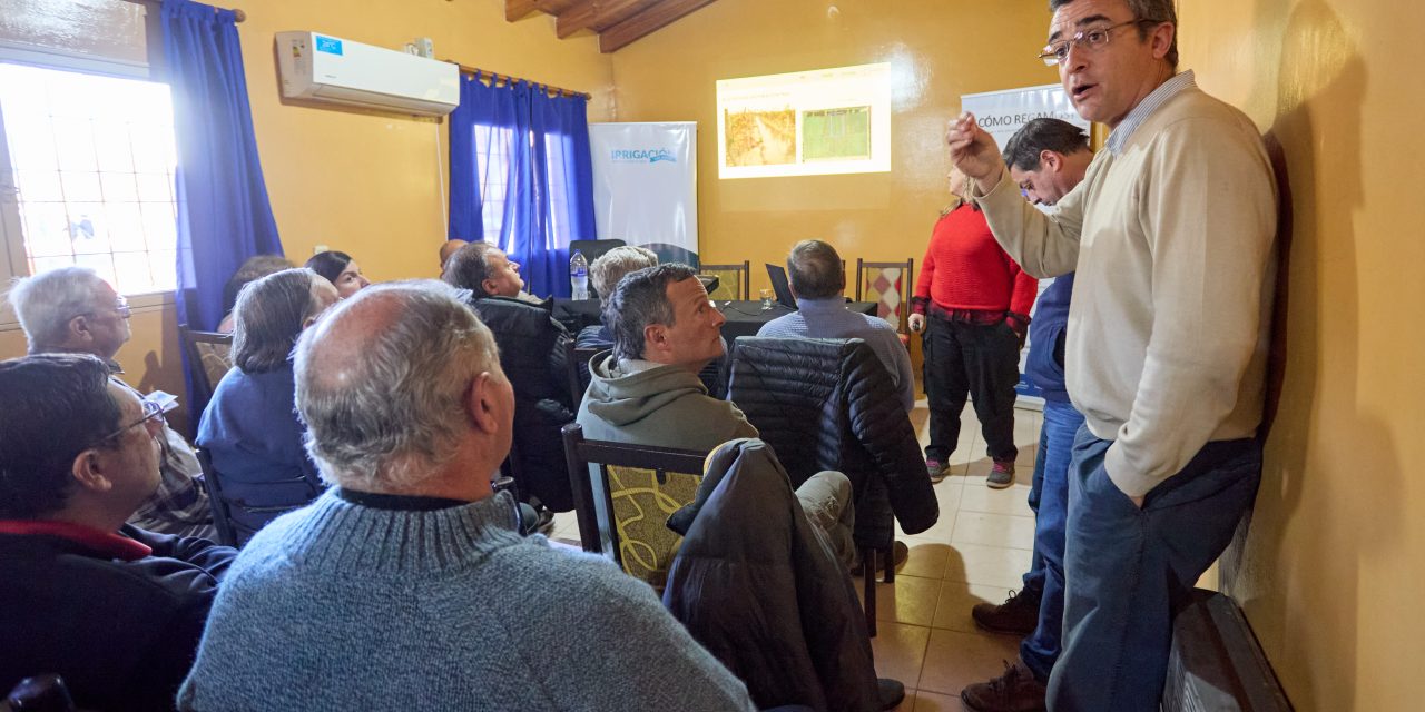 Irrigación comenzó con el programa de Asistencia Técnica en Riego Agrícola en Santa Rosa