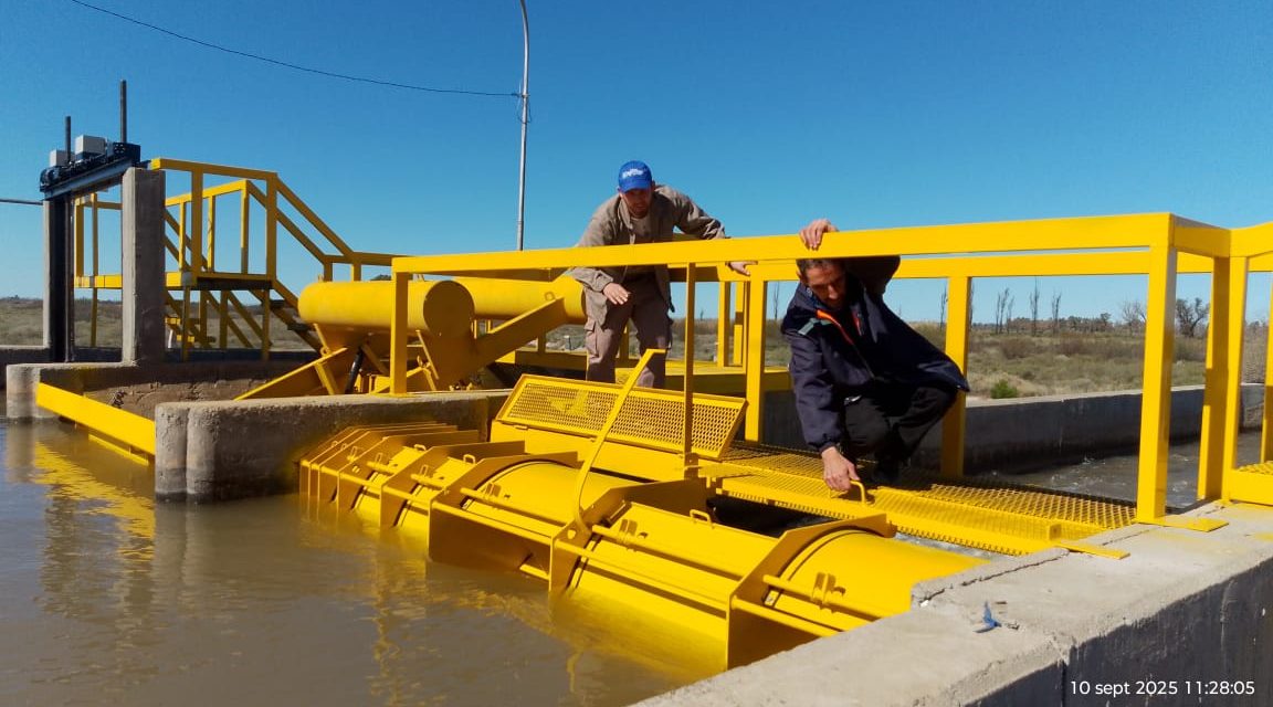 Irrigación realizó mantenimientos y reparaciones en compartos del canal Marginal del Atuel