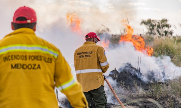 El Plan Provincial de Manejo del Fuego logró contener el incendio en Los Parlamentos