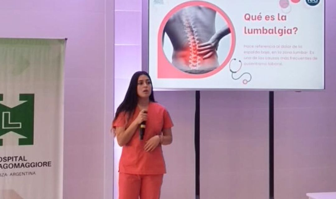 El Hospital Lagomaggiore realizó un taller sobre prevención de lumbalgias en el ámbito laboral
