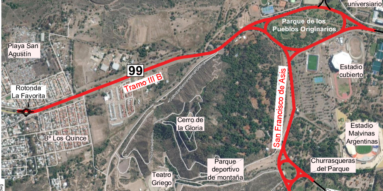 Vialidad adjudicó y firmó el contrato para iniciar el tercer tramo de la Ruta 99