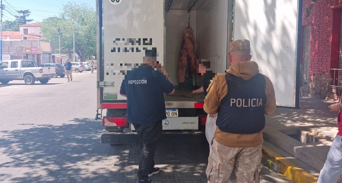 Operativo contra el abigeato: decomisan 360 kilos de carne en Las Heras