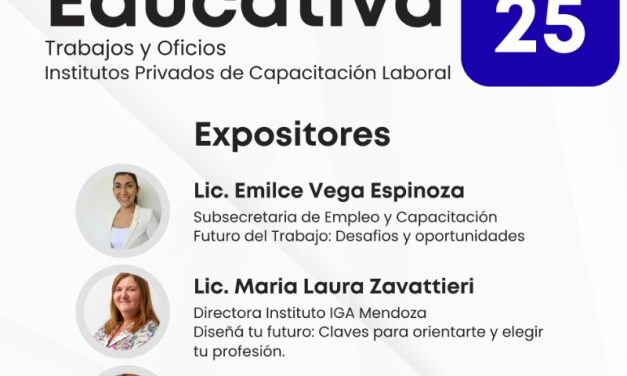 Llega la Feria Educativa 2025 “Trabajos y Oficios. Institutos Privados de Capacitación Laboral”