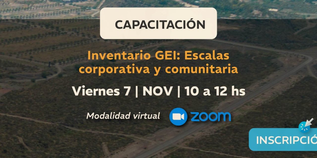 Energía y Ambiente dictará una nueva capacitación en Gases de Efecto Invernadero