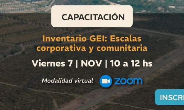 Energía y Ambiente dictará una nueva capacitación en Gases de Efecto Invernadero