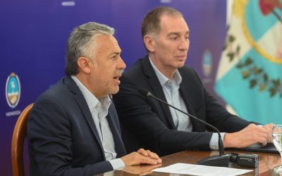 Cornejo y Santilli anunciaron la autorización del financiamiento de Fonplata por 75 millones de dólares para obras de agua en Mendoza
