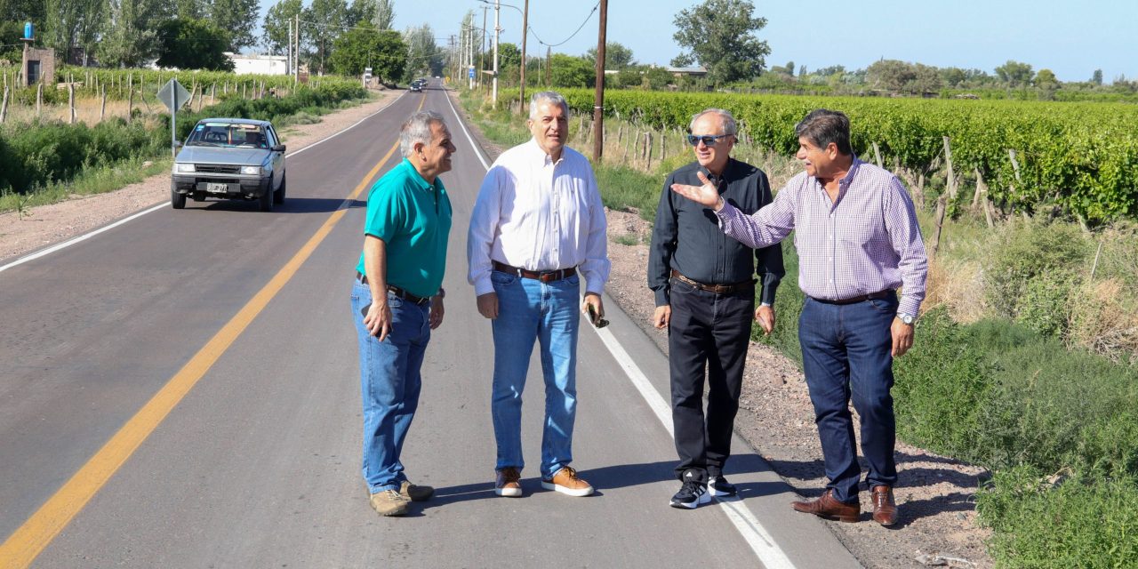 Vialidad Mendoza finalizó la pavimentación de una calle clave para la Doble Vía del Este