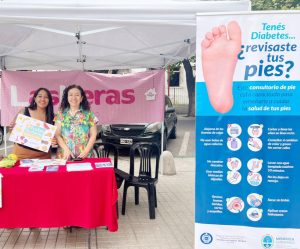 Campaña diabetes 2024 en plaza de Las Heras