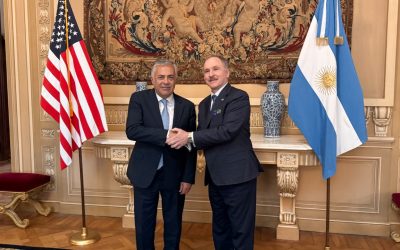 Cornejo abrió la agenda de reuniones del embajador de Estados Unidos y presentó la agenda productiva de Mendoza