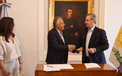 Cornejo y Félix firmaron tres convenios para realizar obras clave para San Rafael por más de 550 millones de pesos