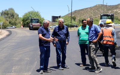 Vialidad Mendoza ya asfalta la rotonda de Las Churrasqueras