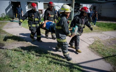Simulacro de sismo: la DRPJ puso a prueba su capacidad de respuesta ante una catástrofe