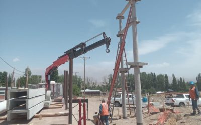 Uspallata: obras eléctricas con un avance del 85% y una inversión de $1.700 millones para mejorar el servicio