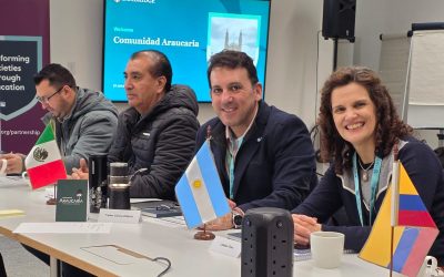 García Zalazar viajó a Inglaterra para abordar temas educativos