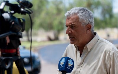 Comenzó la repavimentaciónde la rotonda del Parque de los Pueblos Originarios