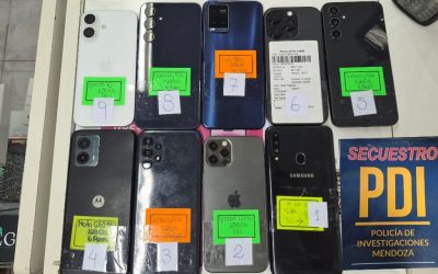 Decomisan teléfonos celulares en un operativo para prevenir la venta de bienes robados