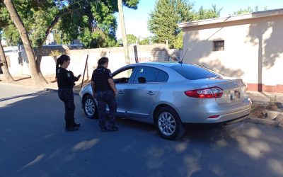 Maniobras preventivas de Cuerpos Especiales en Rivadavia con controles en las calles