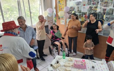 Mili decidió festejar sus 18 años en el Hospital Fleming, donde nació