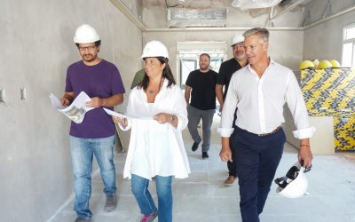 General Alvear: las obras del Complejo Educativo Superior (Ugacoop) y del Hospital Enfermeros Argentinos superan el 50% de avance