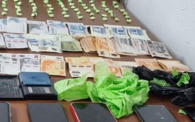 Secuestraron cocaína, marihuana y más de 700 mil pesos en un allanamiento en Palmira