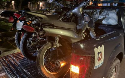 Operativo en Parque Benegas: secuestraron cinco motos y aprehendieron a sus conductores
