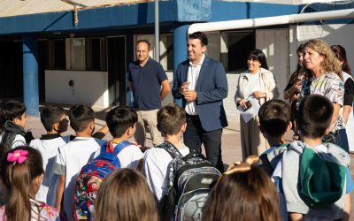 De norte a sur: García Zalazar y Molero decidieron cómo utilizará General Alvear el Financiamiento Educativo