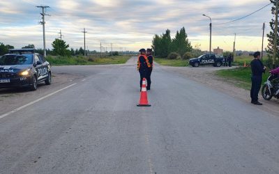 Patrullajes terrestres y apoyo aéreo: la Policía desplegó maniobras preventivas en San Carlos