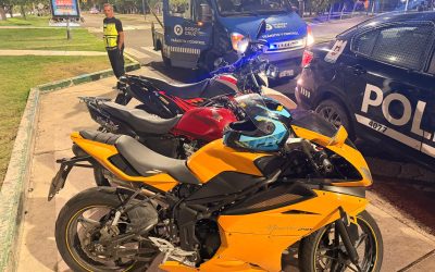 Operativo preventivo contra picadas en Godoy Cruz: cinco aprehendidos y varias motos retenidas