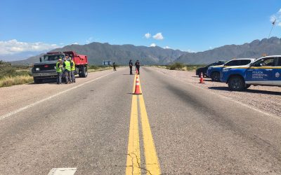 Operativo conjunto en Campo Cacheuta: refuerzan controles al transporte minero