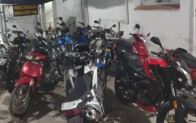 Operativo de alto impacto en Rivadavia: controlaron 45 motos y retuvieron 32 por irregularidades