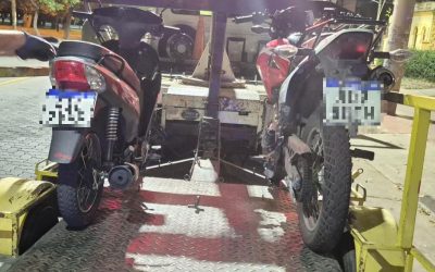 Más de 20 motos retenidas en controles policiales durante el fin de semana