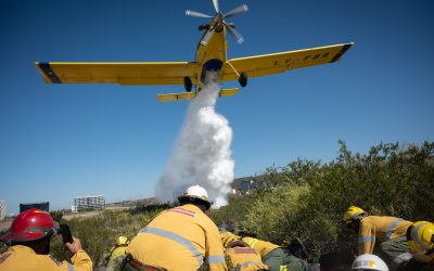 Fortalecen capacidades para el combate de incendios con un curso sobre uso y seguridad de medios aéreos