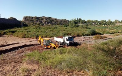 Operativo conjunto detectó extracción clandestina de áridos cerca de la reserva Divisadero