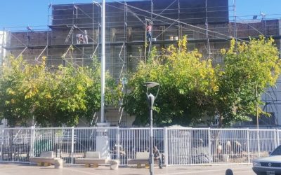 Avanza la puesta en valor de la Escuela Urquiza de Maipú, con 50 % de obra ejecutada