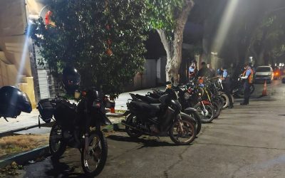 Operativo de alto impacto en Rivadavia: cinco aprehendidos y 11 motos retenidas