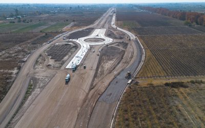 Doble Vía del Este: ya se pavimentan las rotondas y retornos de la segunda etapa