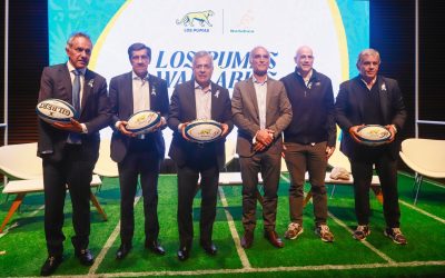 Cornejo participó en la presentación oficial del test match entre Los Pumas y Australia que se jugará en Mendoza