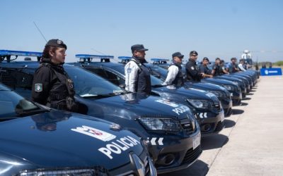 Intentaban llevarse un arco de fútbol en San Martín y la Policía los aprehendió