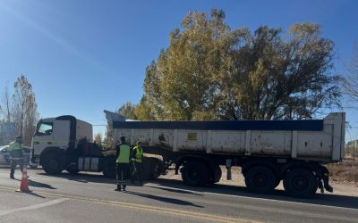 Operativo conjunto entre la Policía Ambiental Minera y el municipio de Tunuyán para el control del transporte de minerales
