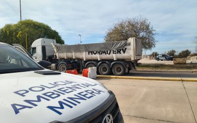 Control conjunto del tránsito de minerales: verificaron el cumplimiento normativo en el transporte minero