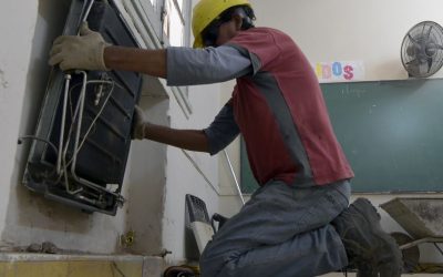 Infraestructura Escolar ya realizó más de 350 intervenciones en calefacción escolar