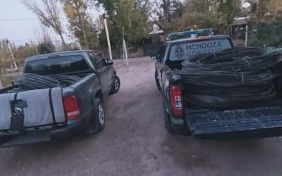 Plan integral de control de metales: la Policía secuestró 800 metros de cables comercializados fuera del circuito legal
